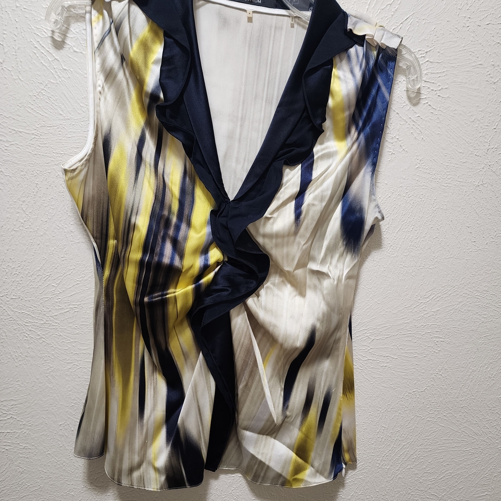 Elie Tahari Multicolor Sleeveless Blouse